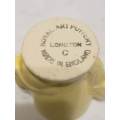 Vintage Royal Art Potteries Longton `C`  -   Light Yellow Rabbit Egg  Holder