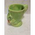 Vintage Royal Art Potteries Longton `C`  -   Green Rabbit Egg  Holder