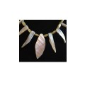 Beige and Brown Shell Necklace -  adjustable