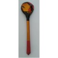 Khokhloma Russian Folk Hand Painted Spoon -  Smaller Orange and Red