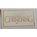 Christening Invitation Card +  Envelope : 13cm x 10cm