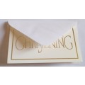 Christening Invitation Card +  Envelope : 13cm x 10cm