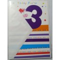 3rd Birthday Card  +  Envelope   15cm x 10.5cm