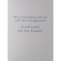 Exam Time Card  +  Envelope   13cm x 8.5cm