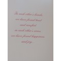 Unused - Valentines Card + Envelope  18cm x 11.5cm -  See Note