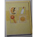 Mini Embossed Card +  Envelope   10cm x 7.5cm