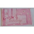 Handmade `Baby` Card + Envelope   15.5cm x 11.5cm