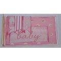 Handmade `Baby` Card + Envelope   15.5cm x 11.5cm