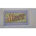 Handmade `BFF` Card + Envelope   14.5m x 9cm