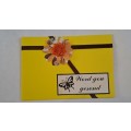 Handmade `Word Gou Gesond` Kaart +  Koevert   15cm x 10.5cm