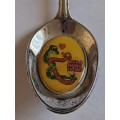Vintage Souvenir Spoon -Blank Plaque -  Kiss a Snake Today