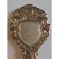 Vintage Souvenir Spoon -Blank Plaque -  Kiss a Snake Today