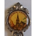 Vintage Souvenir Spoon -Christchurch Cathedral -  NZ - Stuart -  Silver Plated (?)
