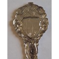 Vintage Souvenir Spoon -Blank Plaque -  Helm C