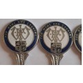 WW1 Propaganda Effort Vintage Souvenir Spoon -Set of 4 x Dessert Fork - ` For Home and Country`