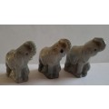 Lot of 3 Wade Style Elephant Figurines