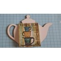 Tea Pot Magnet with 2  `decorative` teabags attached - `Keep Calm`