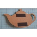 Tea Pot Magnet with 2  `decorative` teabags attached  - `Cats`