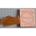 Celebration/Decorative Glass/Mugg Tie Back -  `You are the Happy in my New Year`