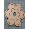 Wooden Embellishments - Flower A