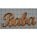 Wooden Embellishments - `Baba`