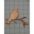 Wooden Embellishments - Bird on Branch