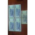 Lot of 5 x 500 000 Old Turkish Lira Notes