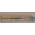 Vintage Rabone And Sons 24` Boxwood Carpenters Ruler No1191 Made in England