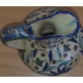 Vintage Jerusalem Palestine Armenian Pottery Pitcher Marked