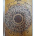 Wooden Circular Perpetual Calender for Easter Sunday / Ascension Day  