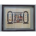 Egyptian Papyrus In Glass, Framed  