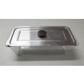 Pyrex 217-10 Clear Glass Loaf Bread Pan With Lid