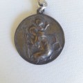 Vintage Brass St Christopher Medal