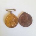 Vintage Kroning Coronation Medal x 2