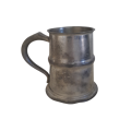 Vintage Fine Pewter Beer Stein With Glass Base (QC0600)