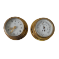 Barigo Barometer, Thermometer and Watch - Brass