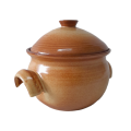 Brown Ceramic Jar/Bowl - Lidded