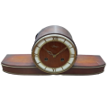 Wood and Brass Mantelpiece Clock
