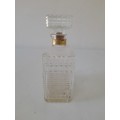 Model 10 750ml Pressed Glass Whiskey Decanter, Made in France  
