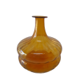 Vintage Handblown Glass Amber Vase  