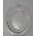 Vintage JAJ 291 Pyrex Glass Oval Pie Dish