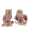 Le Ron Stonelite Figurines - Owls x 2
