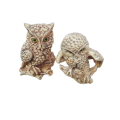Le Ron Stonelite Figurines - Owls x 2