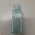 Vintage Antique Aqua Glass Medicine Apothecary bottle