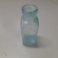 Vintage Antique Aqua Glass Medicine Apothecary bottle
