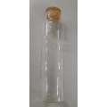 Clear Glass Canister Jar with Cork Lid