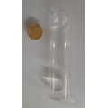 Clear Glass Canister Jar with Cork Lid