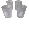 4 x Frosted Jagermeister Shot Glasses 2cl