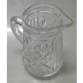 Vintage Glass Paneled  Syrup Pitcher