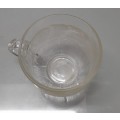 Arcoroc France Clear Glass  Fleur Pattern  Tea / Punch Cup